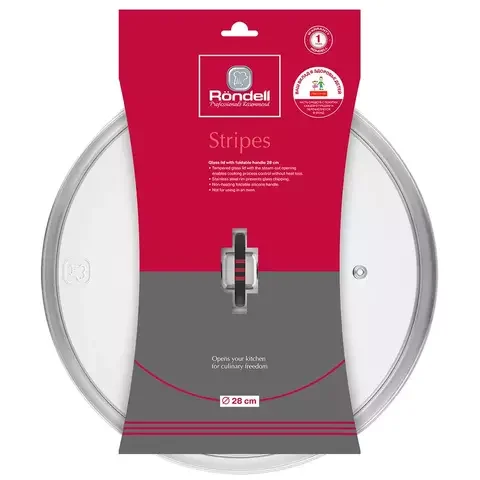 Крышка Rondell RDA-1622 Stripes 28 см - ForteMarket Крышка Rondell RDA-1622 Stripes 28 см купить,0