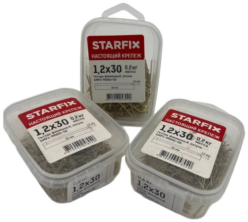 Гвоздь STARFIX финишный 30х1.2 мм 200 г купить,0