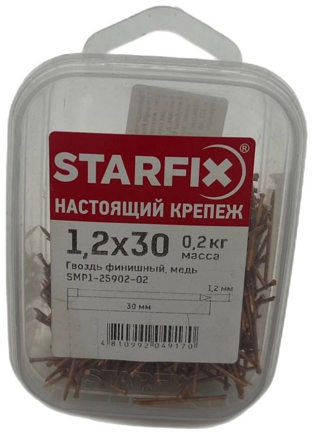 Гвоздь STARFIX финишный 30х1.2 мм 200 г купить,NaN