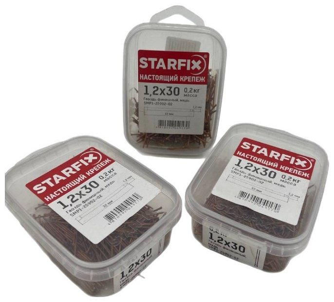 Гвоздь STARFIX финишный 30х1.2 мм 200 г купить,NaN