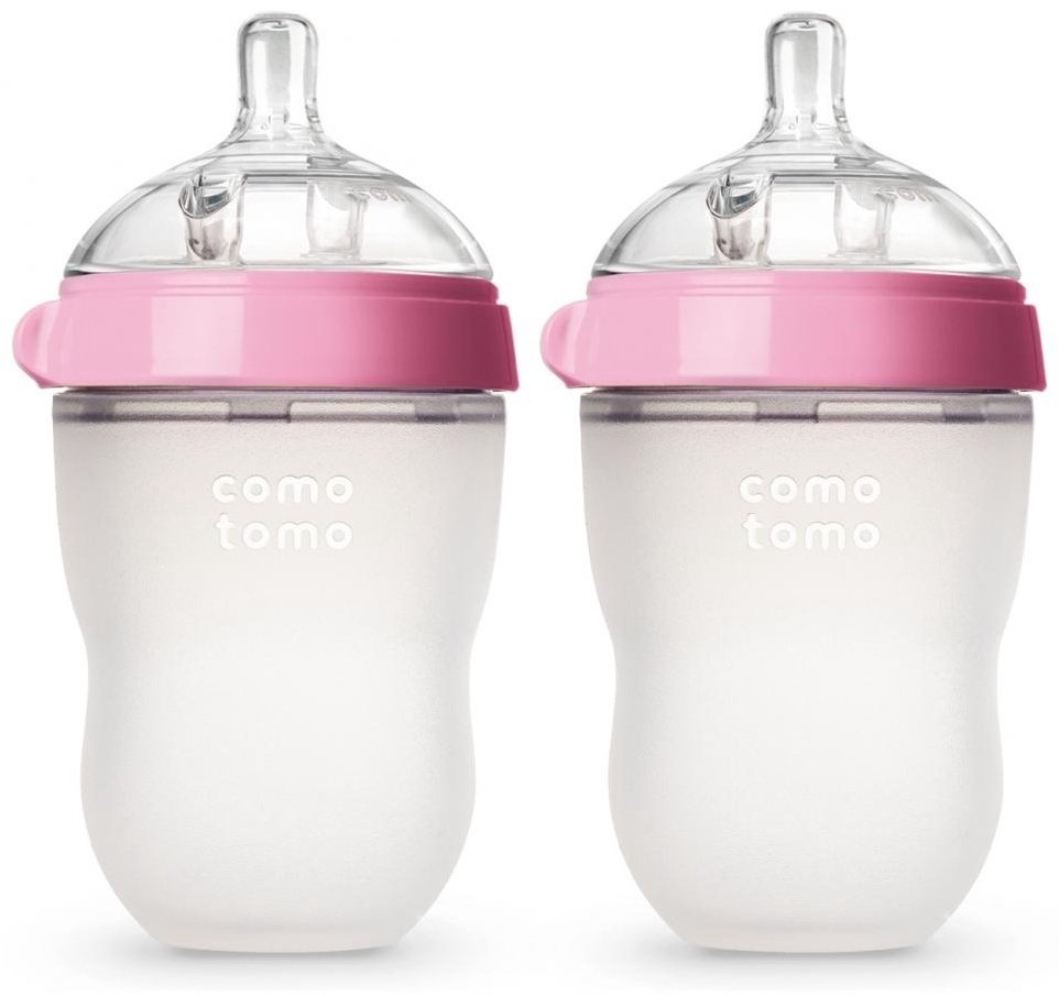 Comotomo Бутылочки 2 шт 3+ розовый 250 мл