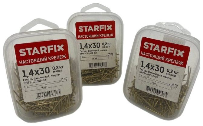Гвоздь STARFIX финишный 30х1.4 мм 200 г купить,NaN