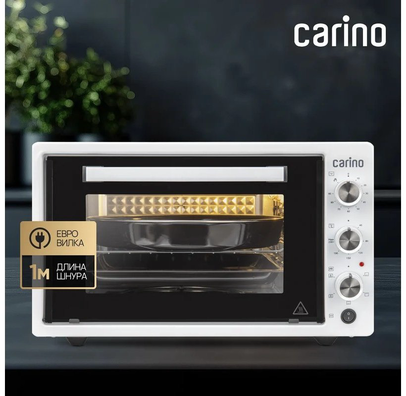 Настольная электропечь Carino Мини-печь Carino CM4216 белый купить,NaN
