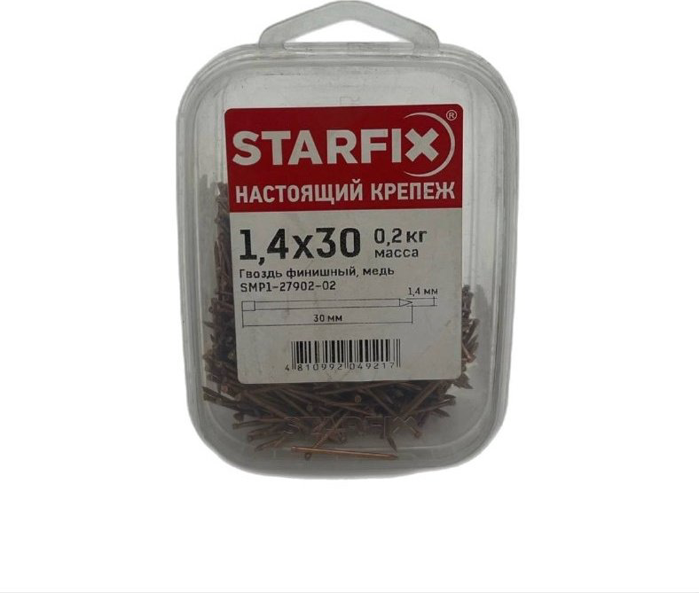 Гвоздь STARFIX финишный 30х1.4 мм 200 г купить,NaN