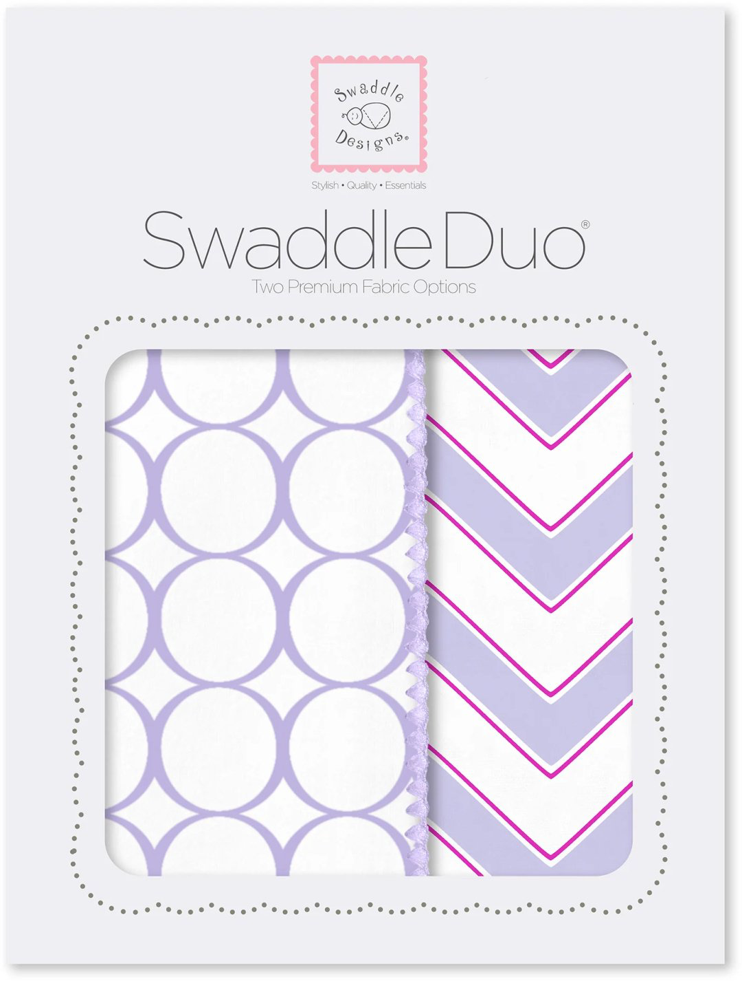 Пеленка текстильная Swaddle Designs Chevron, Lavende SD-022L-450L, 2 шт, 118x118 см купить,NaN