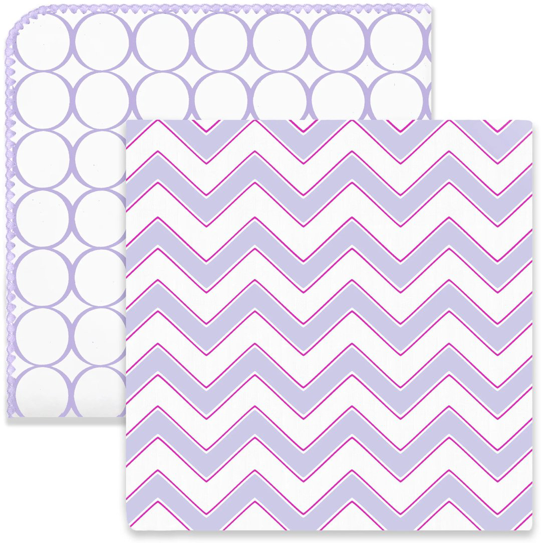 Пеленка текстильная Swaddle Designs Chevron, Lavende SD-022L-450L, 2 шт, 118x118 см купить,NaN