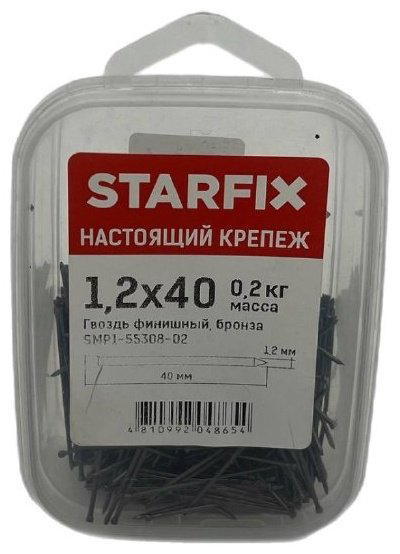 Гвоздь STARFIX финишный 40х1.2 мм 200 г купить,NaN