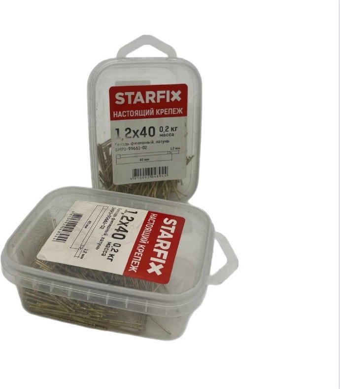 Гвоздь STARFIX финишный 40х1.2 мм 200 г - ForteMarket Гвоздь STARFIX финишный 40х1.2 мм 200 г купить,0