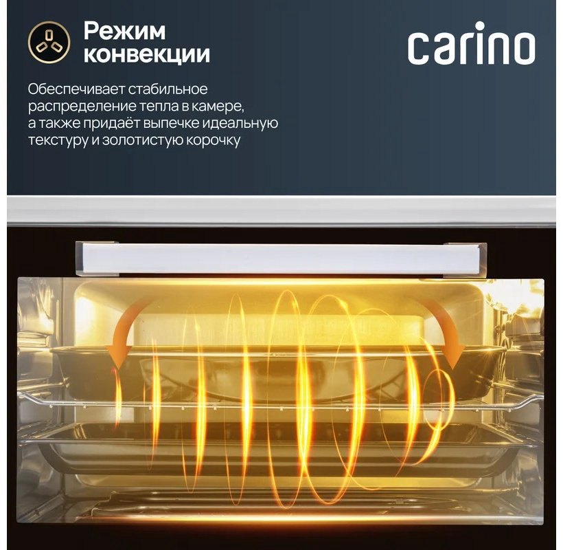 Настольная электропечь Carino Мини-печь Carino CM4502 белый купить,NaN