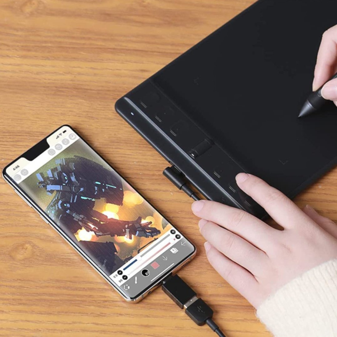 Графический планшет HUION Inspiroy 2S H641P черный - ForteMarket Графический планшет HUION Inspiroy 2S H641P черный купить,0