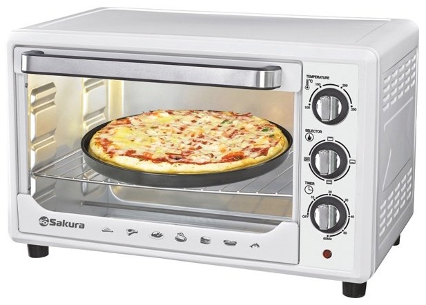 Настольная электропечь Sakura SA-7001 WP белый