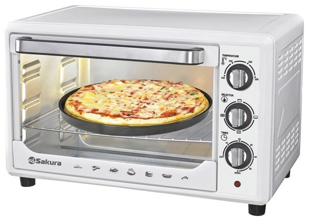 Настольная электропечь Sakura SA-7001 WP белый