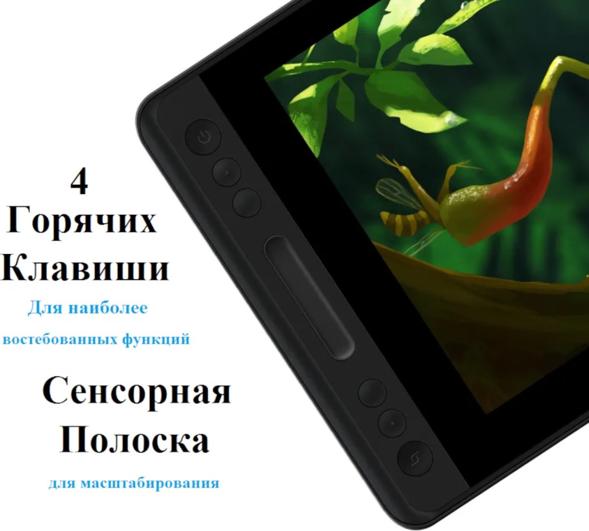 Графический планшет HUION KAMVAS PRO 12 черный - ForteMarket Графический планшет HUION KAMVAS PRO 12 черный купить,0