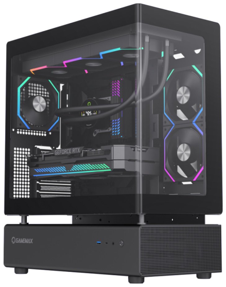 Корпус Game Max Gamemax N80 BK Black без Б/П черный - ForteMarket Корпус Game Max Gamemax N80 BK Black без Б/П черный купить,0