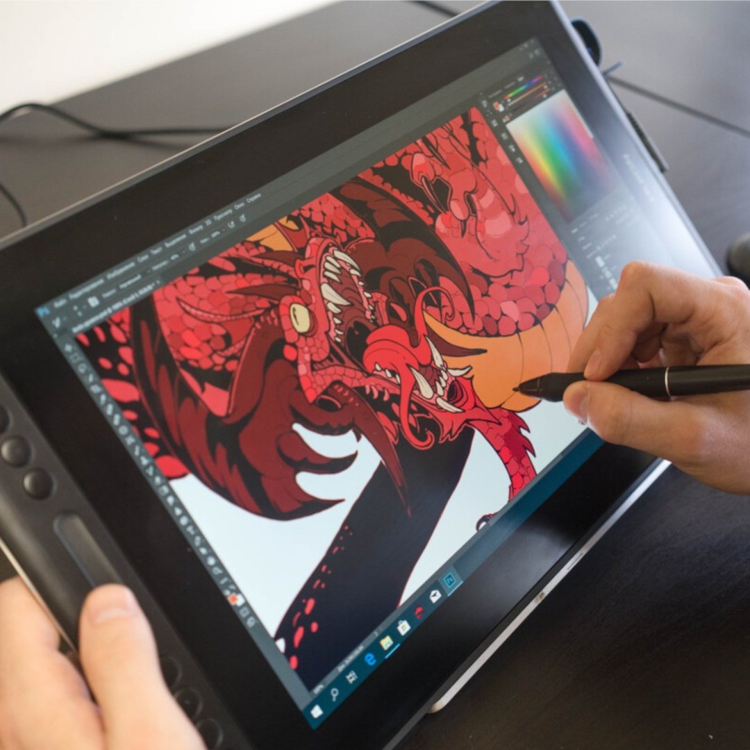 Графический планшет HUION KAMVAS PRO 12 черный - ForteMarket Графический планшет HUION KAMVAS PRO 12 черный купить,0