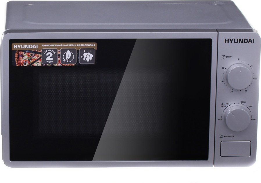 Микроволновая печь Hyundai HYM-M2001 серый, черный