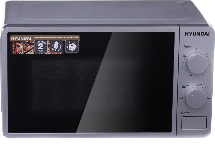 Микроволновая печь Hyundai HYM-M2001 серый, черный