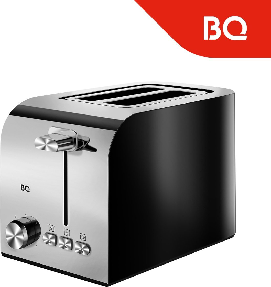 Тостер BQ T2000 стальной, черный купить,NaN