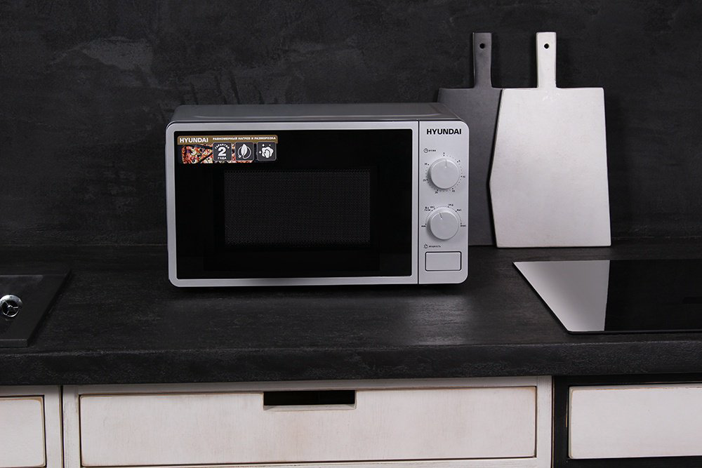 Микроволновая печь Hyundai HYM-M2001 серый, черный купить,NaN