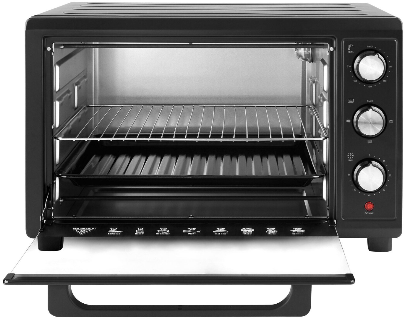 Настольная электропечь Willmark WO-503B черный - ForteMarket Настольная электропечь Willmark WO-503B черный купить,0