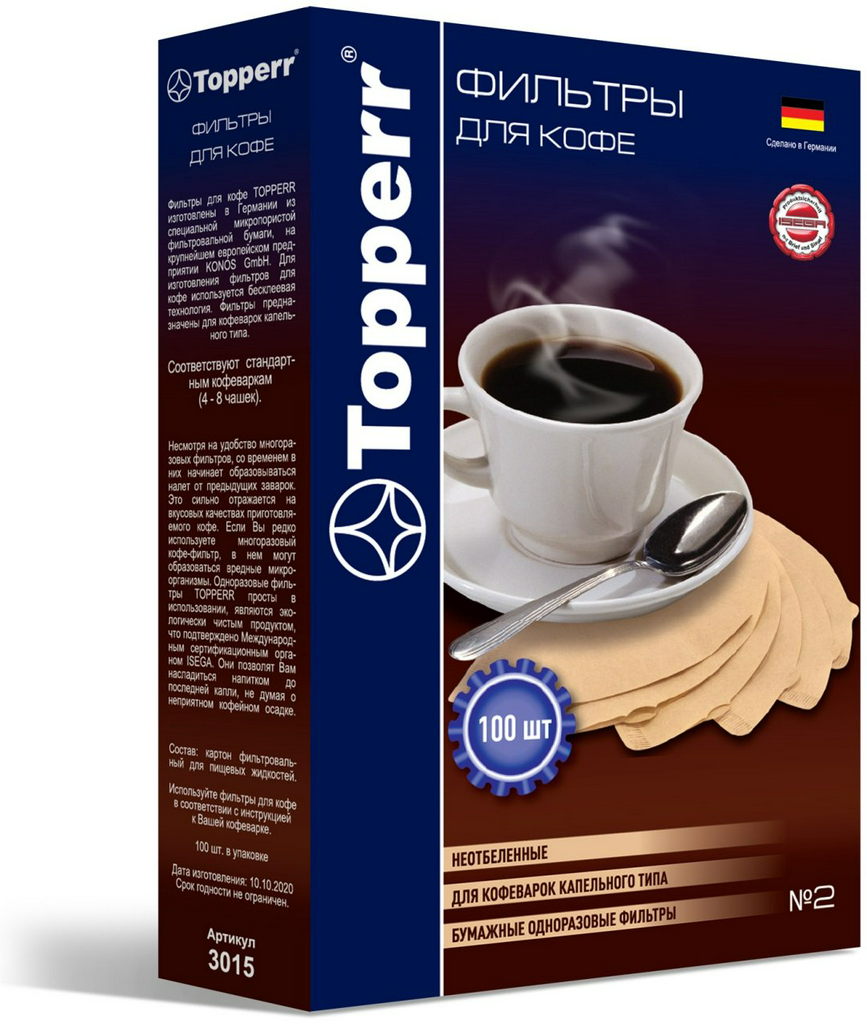 Фильтр для кофеварки 3015 TOPPERR