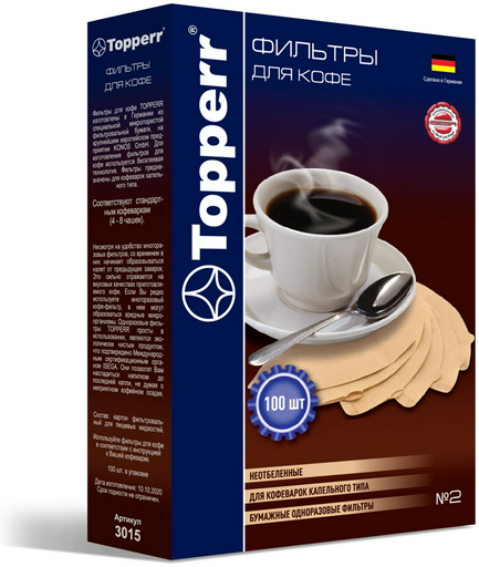 Фильтр для кофеварки 3015 TOPPERR