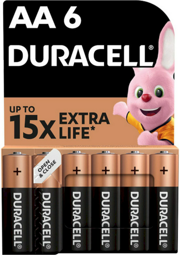 Батарейка AA, LR6 Duracell 6 шт