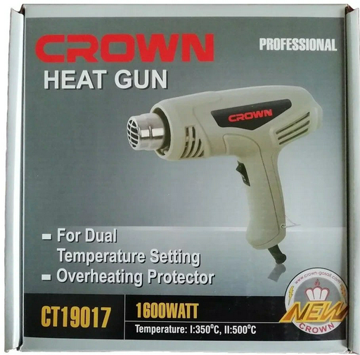Фен строительный CROWN CT19017