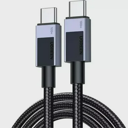 Кабель для телефона UGREEN L512 USB-C to USB-C PD Fast Charging 1m 45063 Black