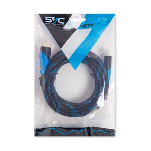 Кабель SVC интерфейсный HDMI-HDMI HR0300LB-P 3м голубой  купить,NaN