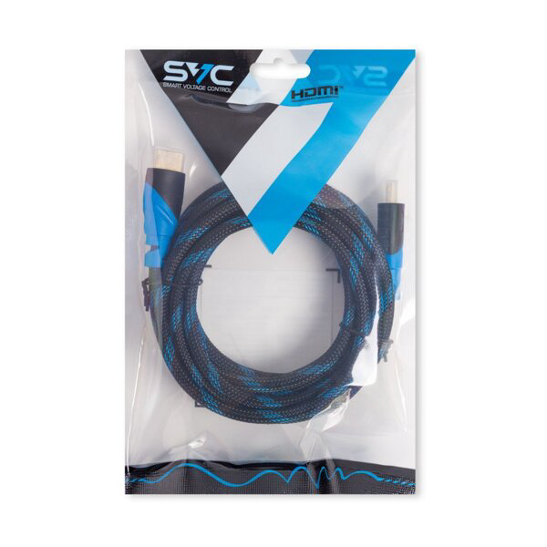 Кабель SVC интерфейсный HDMI-HDMI HR0300LB-P 3м голубой  купить,NaN