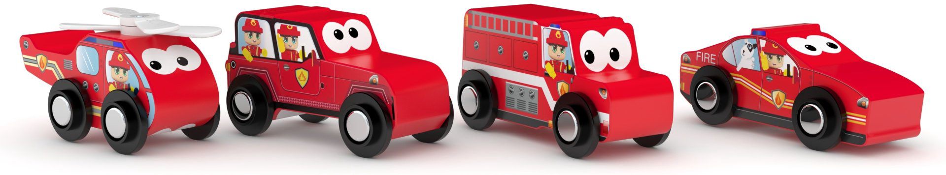 Легковая J'adore Firefighter 833492, дерево, мультиколор
