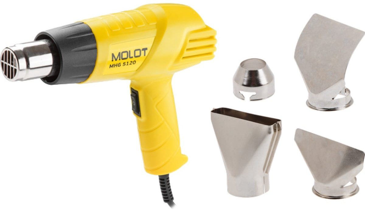 Фен строительный MOLOT MHG 5120 MHG5120K0022 купить,NaN