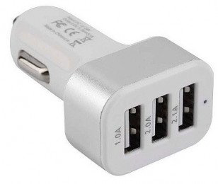 Адаптер питания Cablexpert MP3A-UC-CAR17 белый купить,NaN