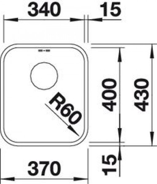 Кухонная мойка Blanco Supra 340-U серебристая 