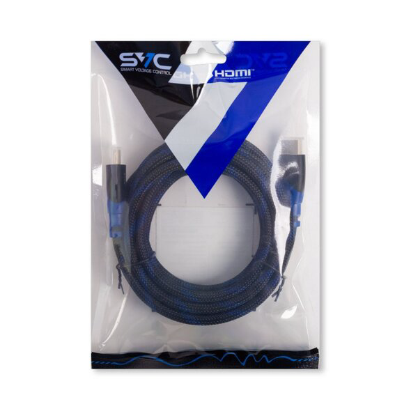 Кабель SVC интерфейсный HDMI-HDMI HR0300BL-P 3м синий купить,NaN