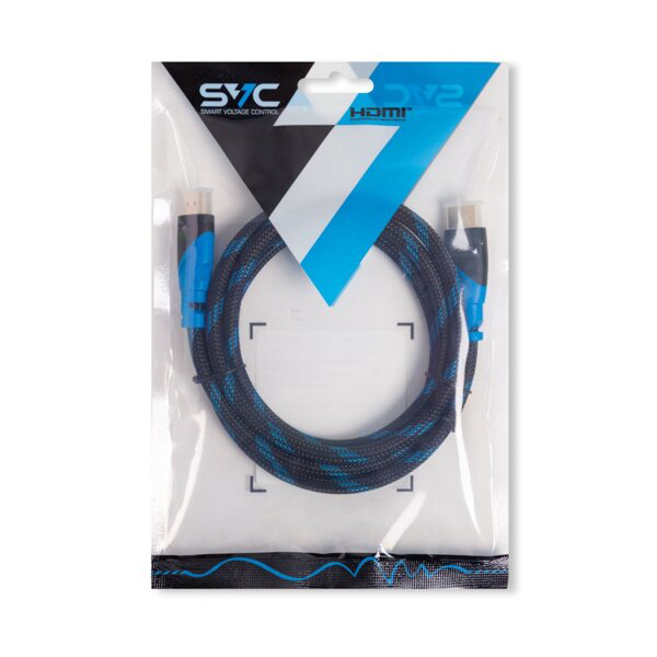Кабель SVC интерфейсный HDMI-HDMI HR0150LB-P 1.5 м голубой  купить,NaN