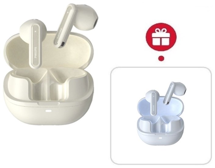 Наушники Philips TAT2220 белый + подарок