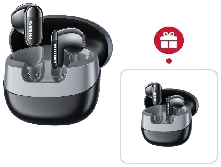 Наушники Philips TAT2169 черный + подарок