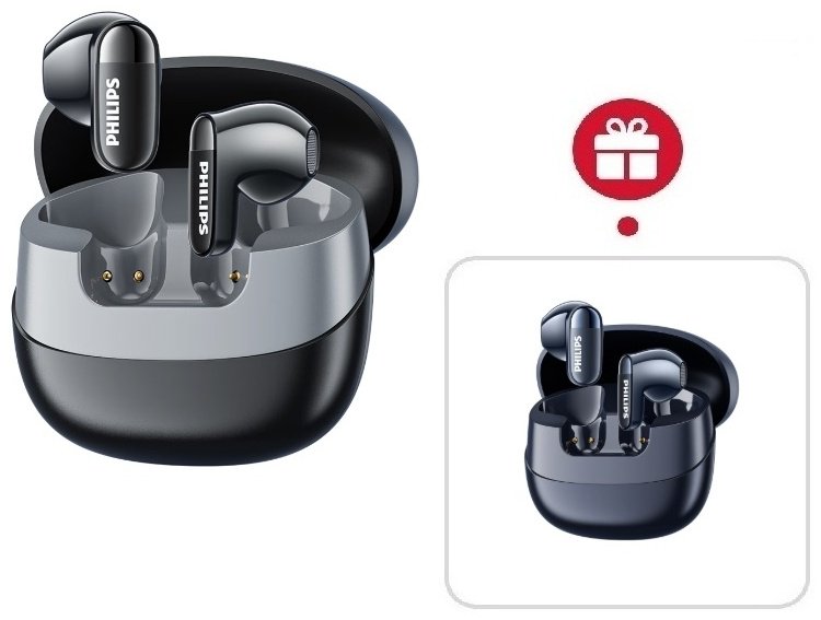 Наушники Philips TAT2169 черный + подарок