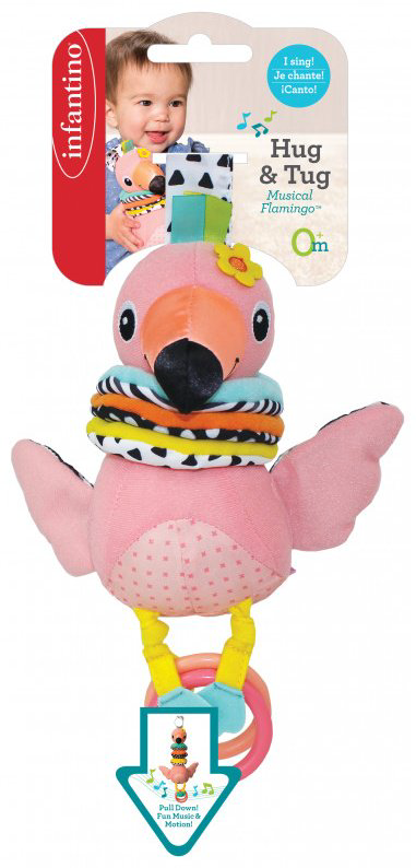 Игрушка-подвеска Infantino МУЗЫКАЛЬНЫЙ ФЛАМИНГО, ПОДВЕСКА