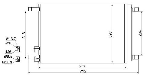 SAT радиатор кондиционера ST-VW12-394-0 купить,NaN