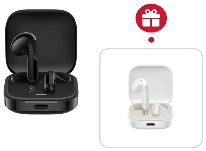 Наушники REDMI Buds 6 Active черный + подарок купить,NaN