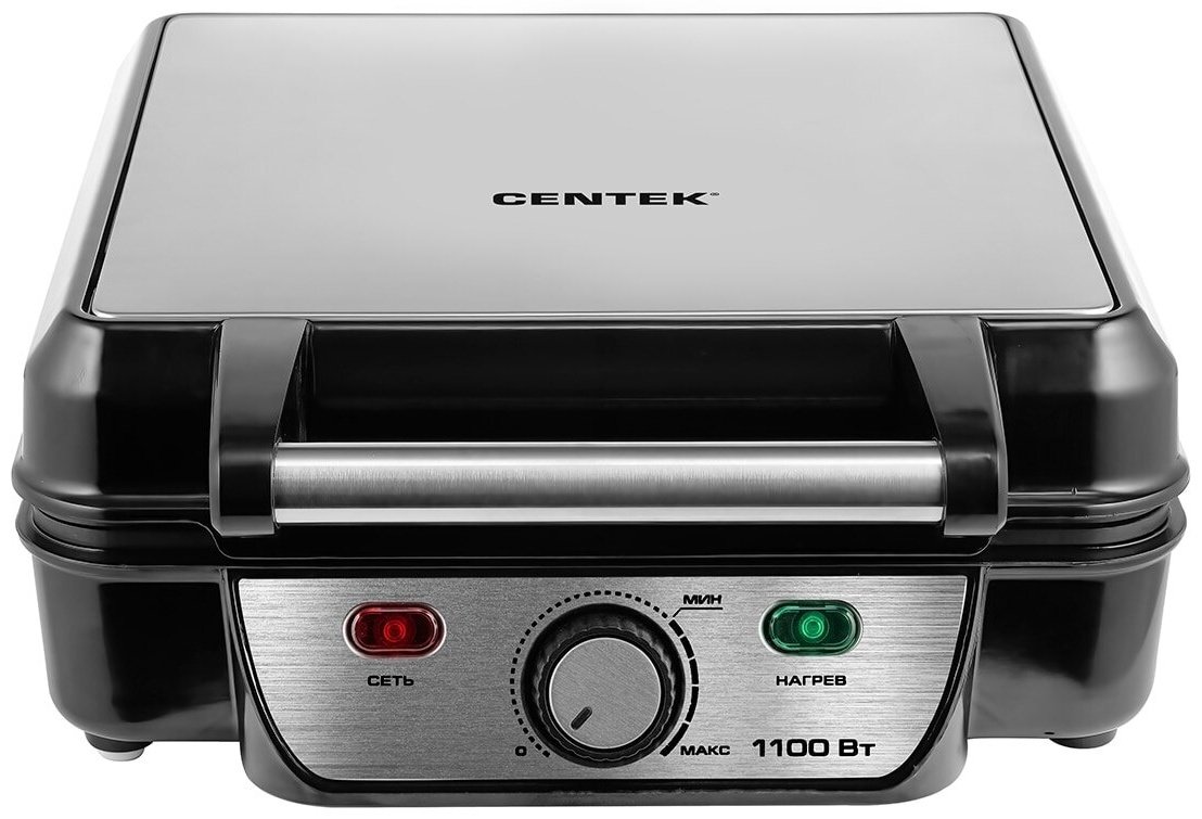 Вафельница CENTEK CT-1453 серебристый