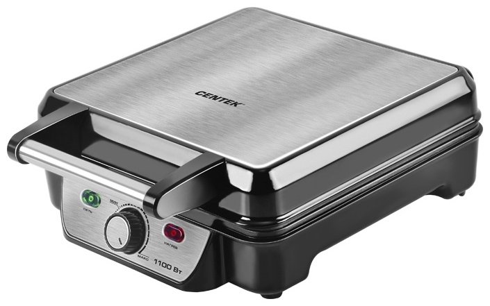 Вафельница CENTEK CT-1453 серебристый купить,0