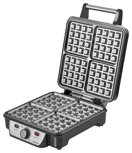 Вафельница CENTEK CT-1453 серебристый купить,0