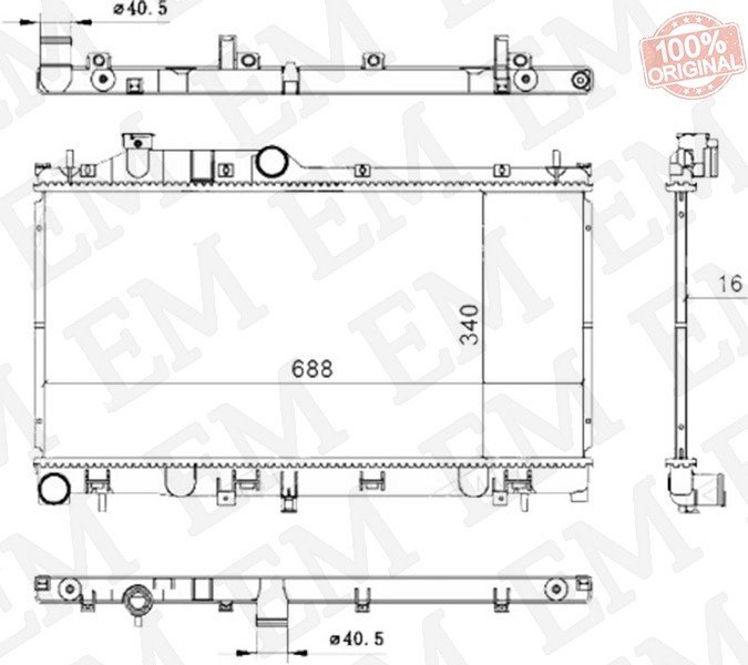 SAT радиатор основной SB0005-SJ купить,NaN