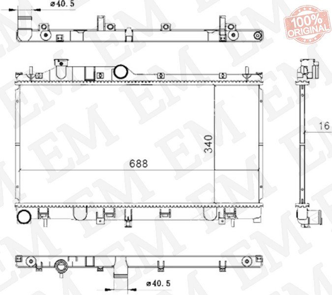SAT радиатор основной SB0005-SJ купить,NaN