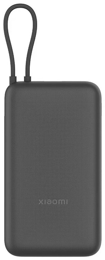 Внешний аккумулятор Xiaomi Портативный внешний аккумулятор Xiaomi Power Bank 20000mAh (Integrated Cable) GL Dark Gray 20000 мАч черный - ForteMarket Внешний аккумулятор Xiaomi Портативный внешний аккумулятор Xiaomi Power Bank 20000mAh (Integrated Cable) GL Dark Gray 20000 мАч черный купить,0