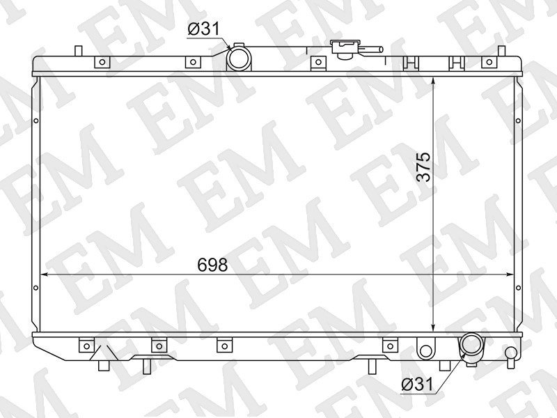 SAT радиатор основной TY0002-CT210-2R купить,NaN
